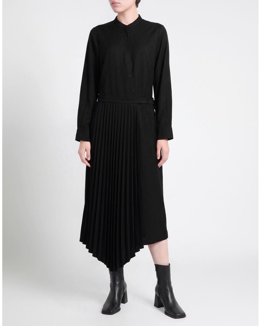 MEIMEIJ Black Maxi Dress Polyester, Viscose, Elastane