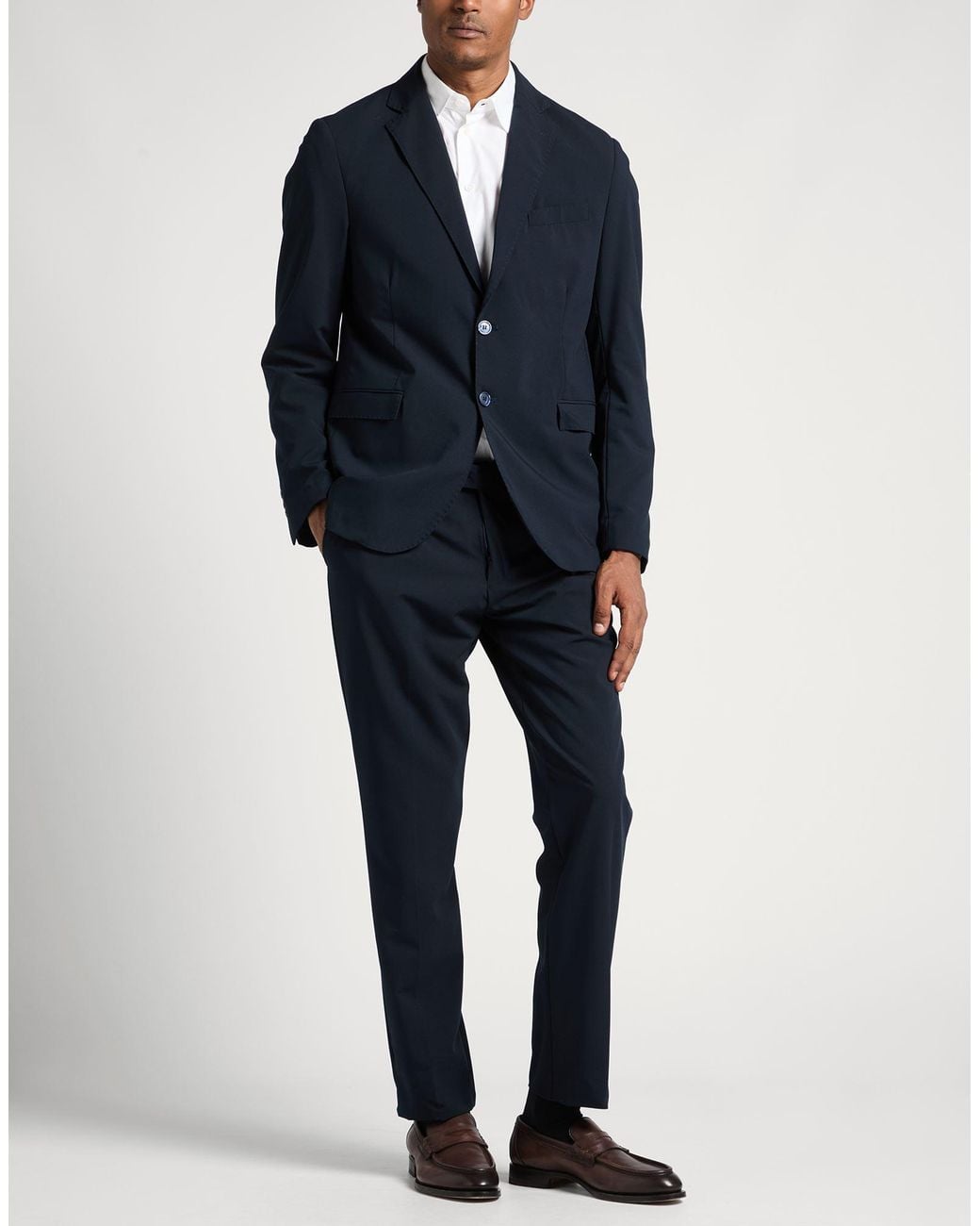 Squad² Blue Suit Polyester, Viscose, Elastane for men