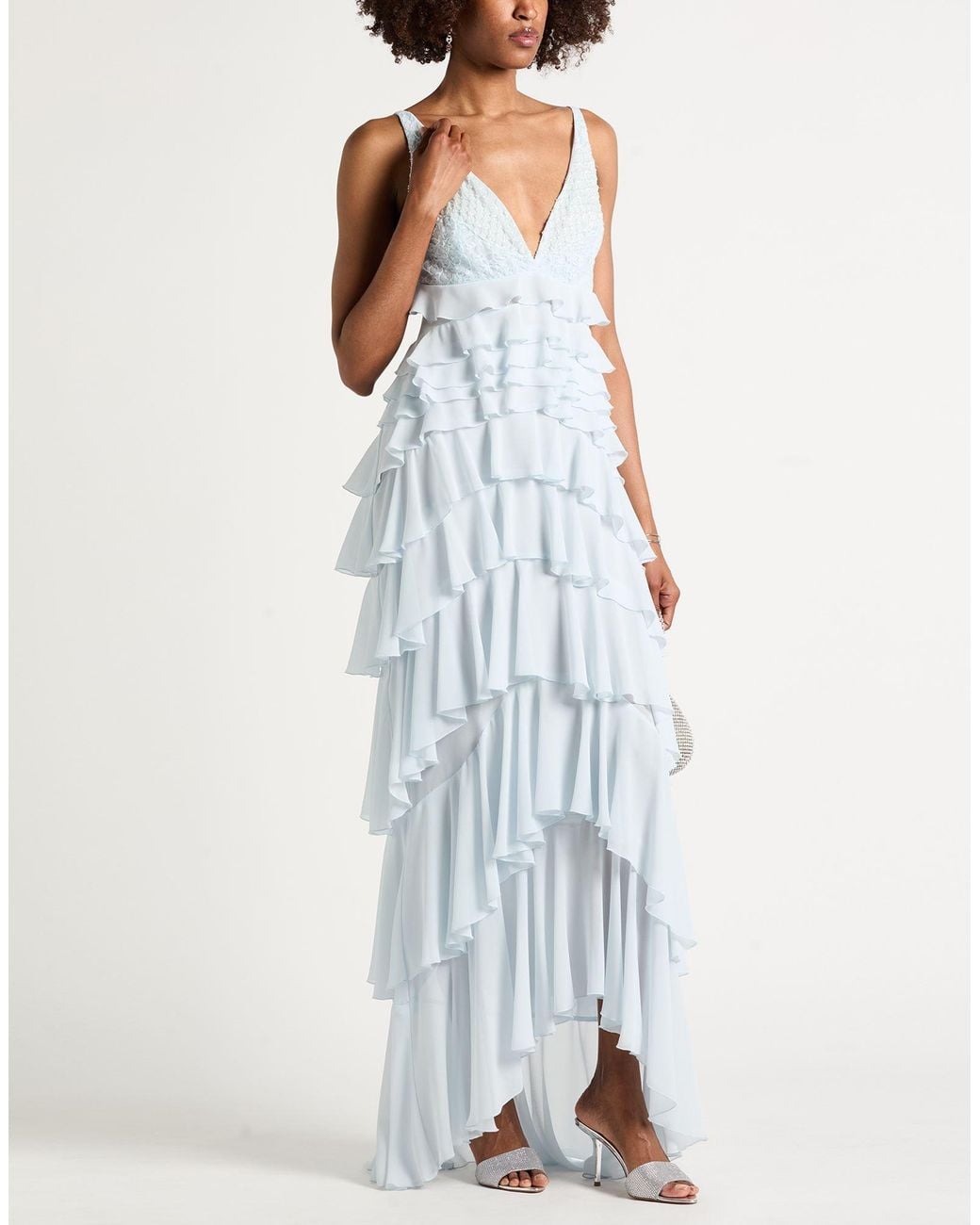 Elisabetta Franchi White Maxi Dress