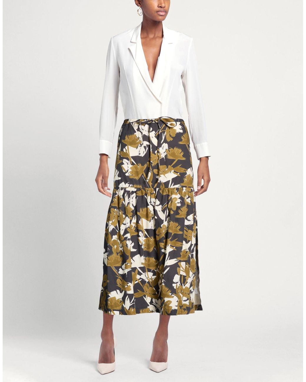 ALESSIA SANTI Multicolor Maxi Skirt Cotton