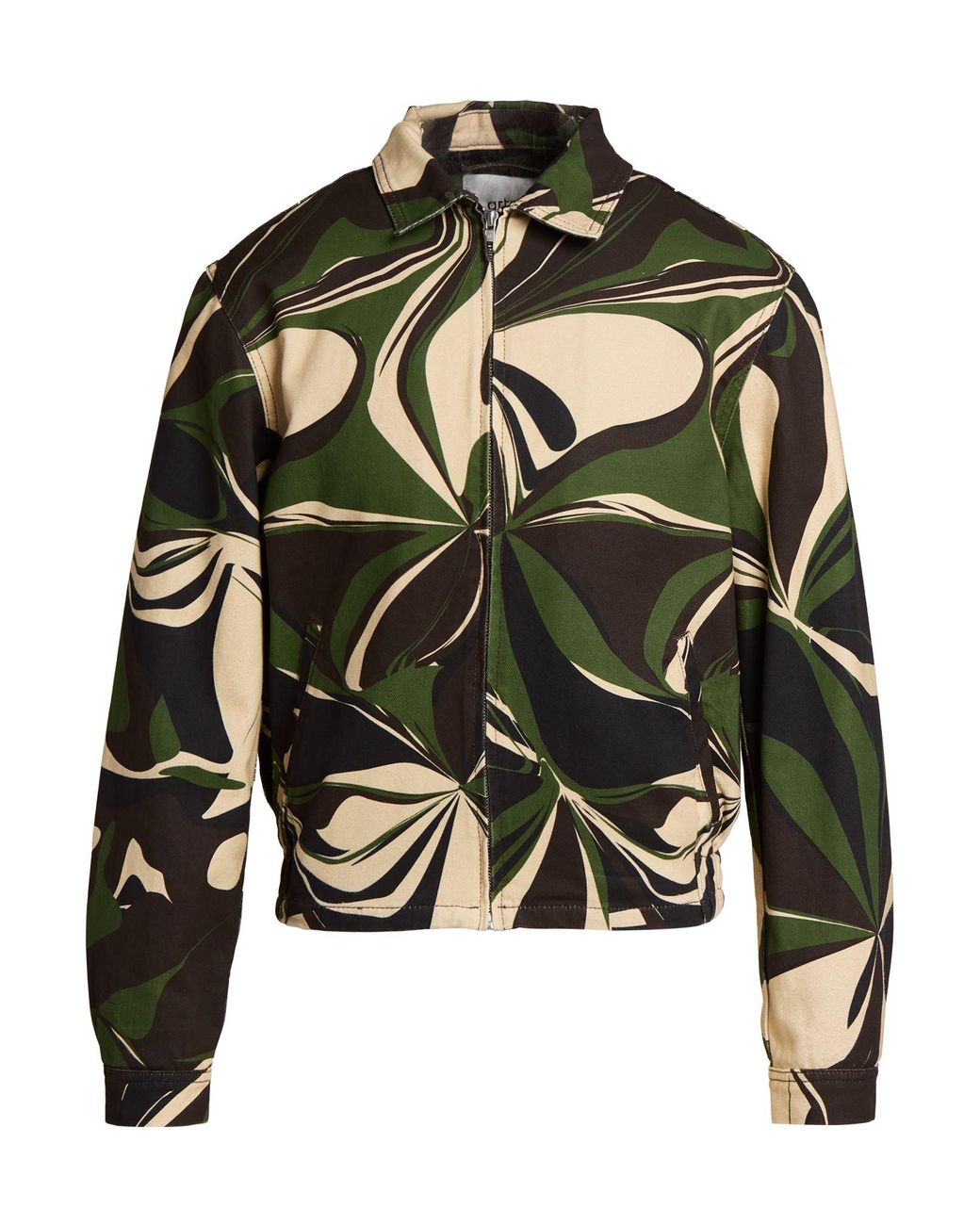 Arte' Green Military Jacket Cotton for men