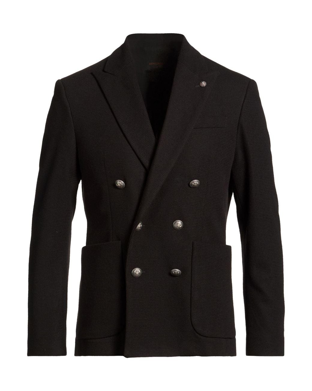 Officina 36 Black Officina Blazer Polyester, Viscose, Elastane for men