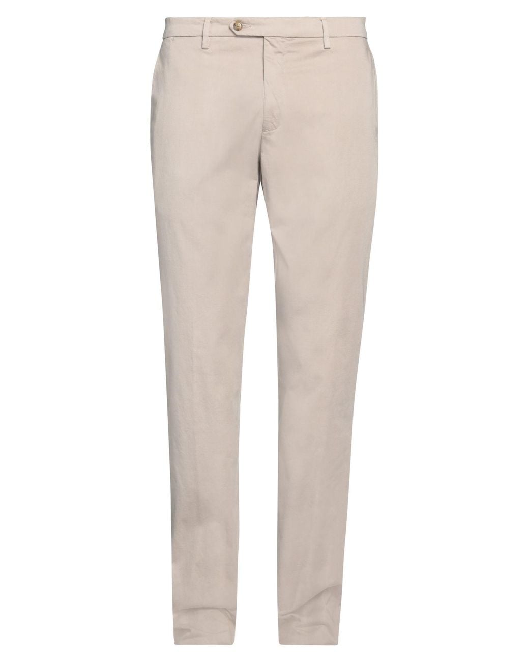 Trussardi Natural Pants Cotton, Elastane for men