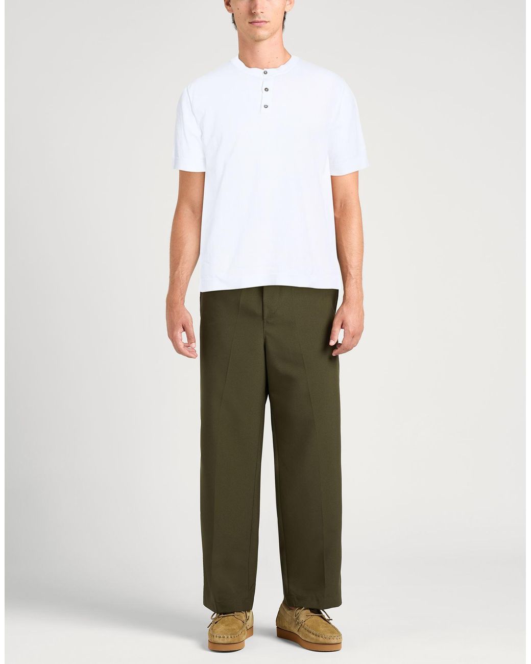 Alpha Studio White T-Shirt Cotton, Polyester for men