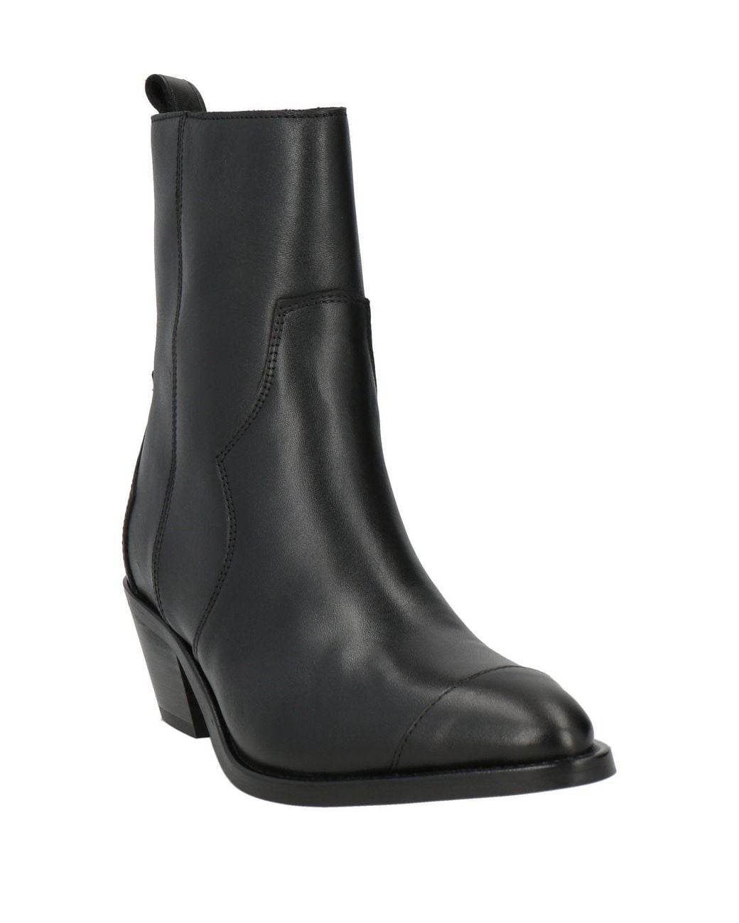 Alohas Black Ankle Boots Leather