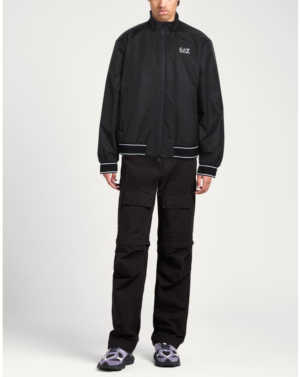 EA7 Black Jacket for men