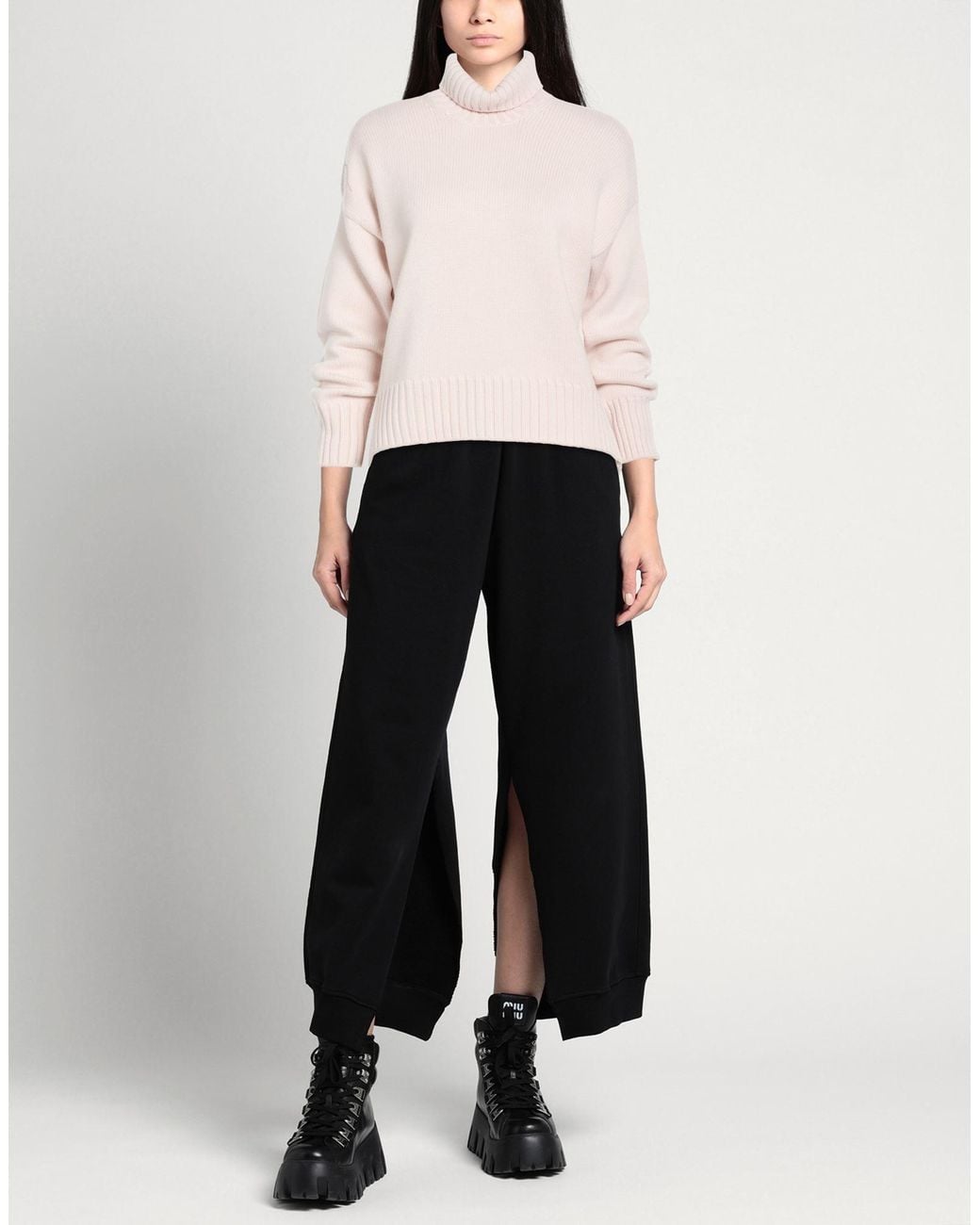 Aragona Pink Turtleneck Merino Wool