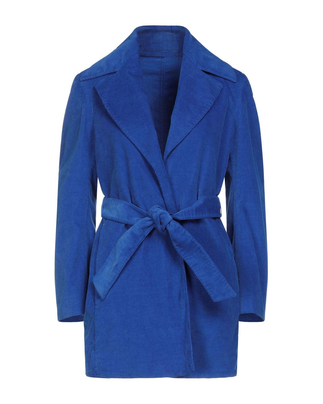 DSquared² Velvet Overcoat in Blue - Lyst