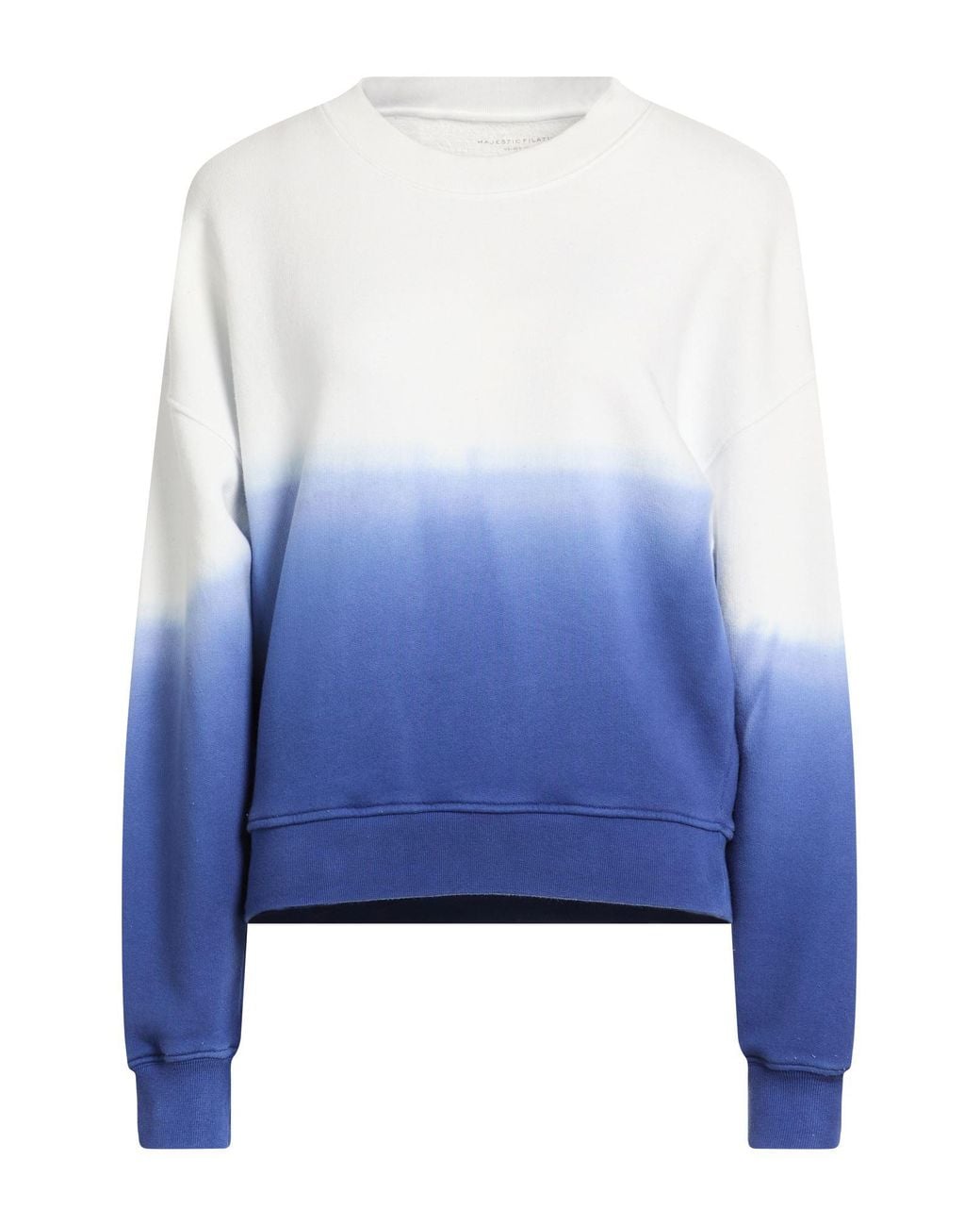 Majestic Filatures Blue Sweatshirt Organic Cotton