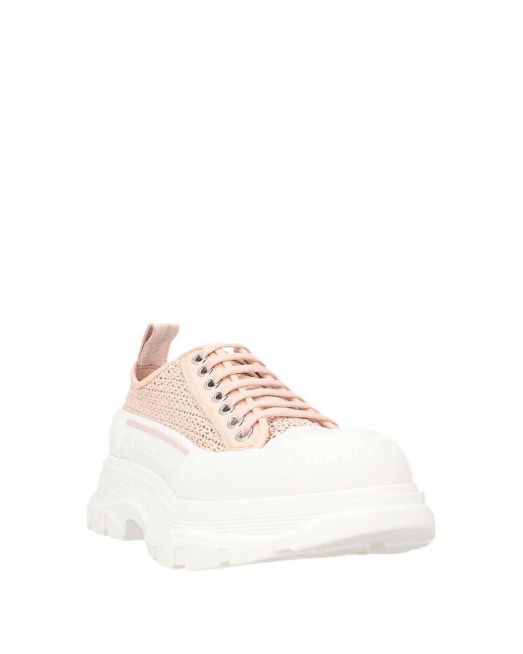 McQueen Natural Sneakers Leather, Textile Fibers