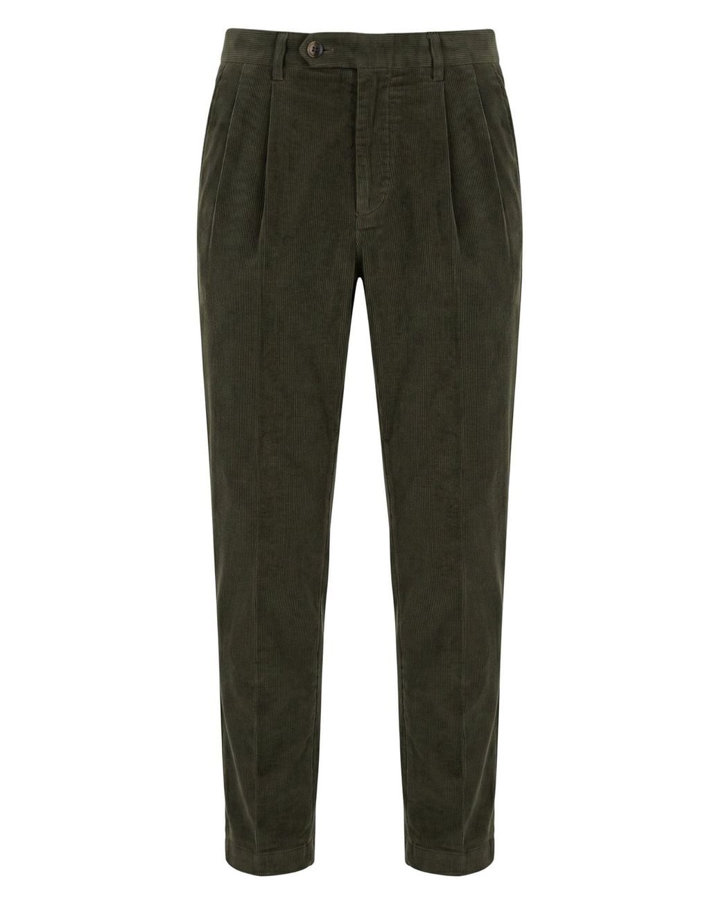 Briglia 1949 Green Military Pants Cotton, Modal, Elastane for men