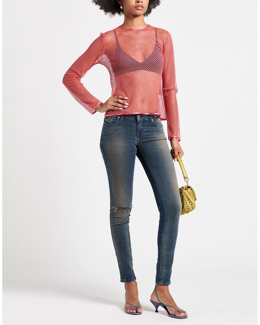 Nora Barth Pink Coral Top Viscose, Polyamide