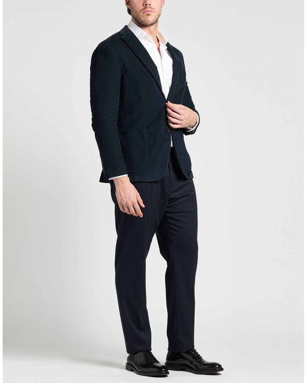Boglioli Blue Blazer Cotton, Modal, Elastane for men