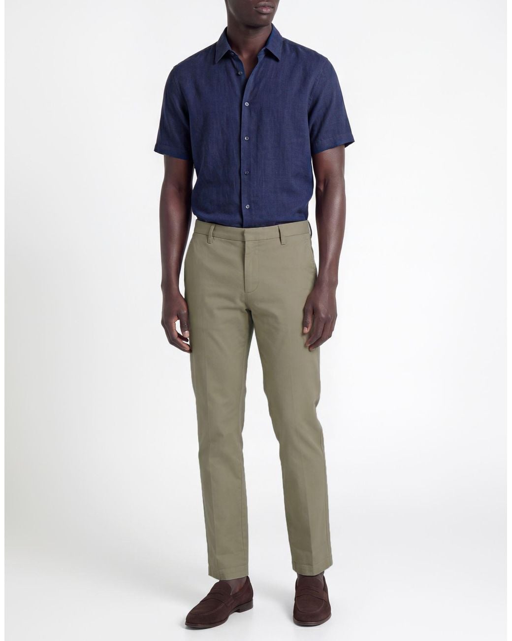 Dondup Green Pants Cotton, Elastane for men