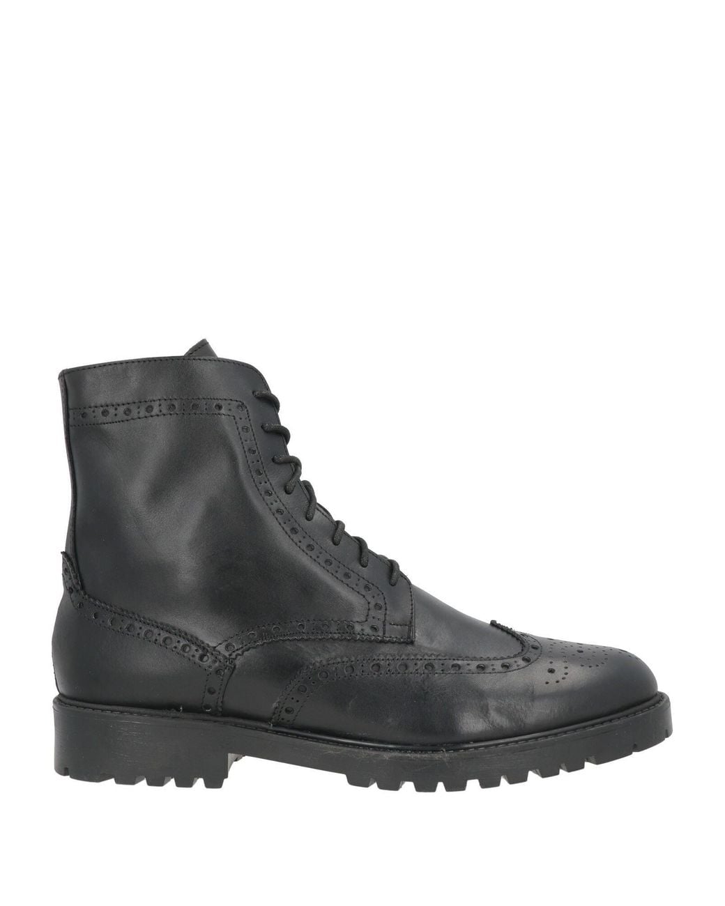 Andrea Ventura Firenze Black Ankle Boots Leather for men