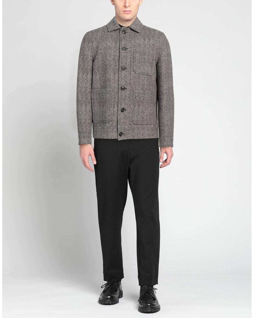 Circolo 1901 Gray Jacket Cotton, Elastane for men
