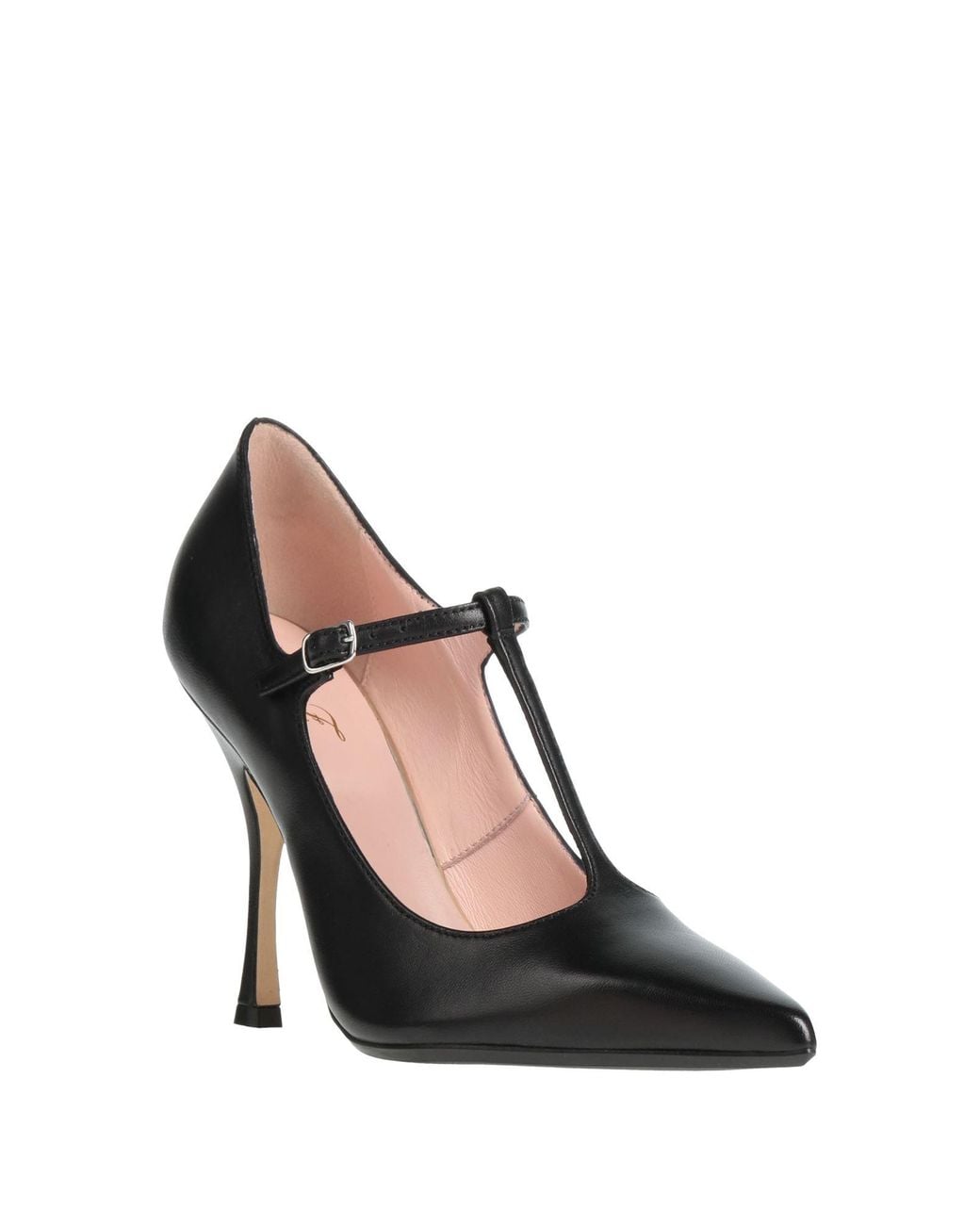 Anna F. Black Pumps Leather