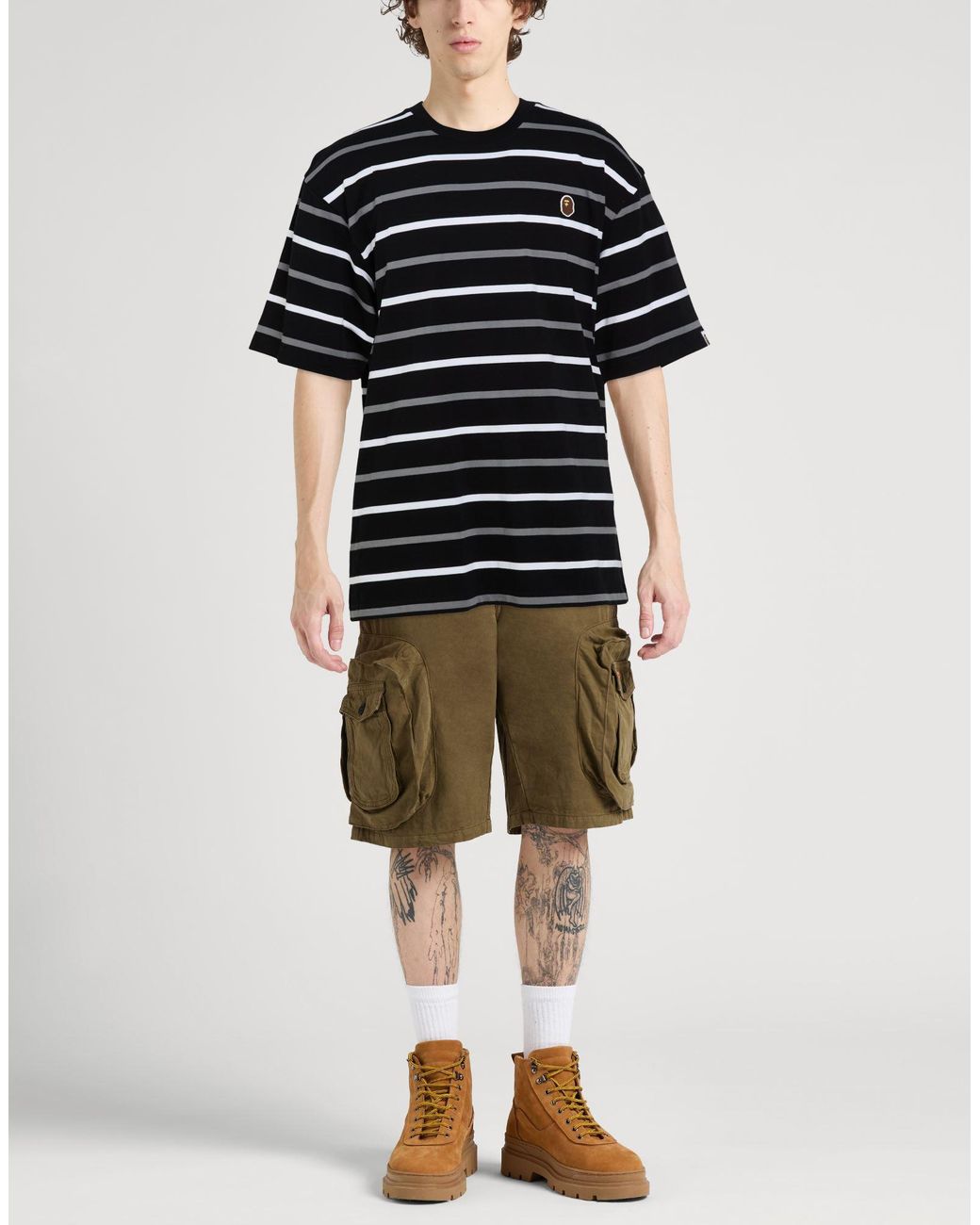 A Bathing Ape Black T-Shirt for men