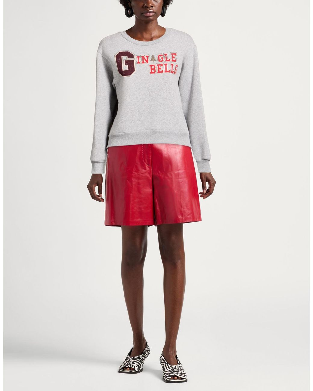 Motel Gray Sweatshirt Cotton, Polyester