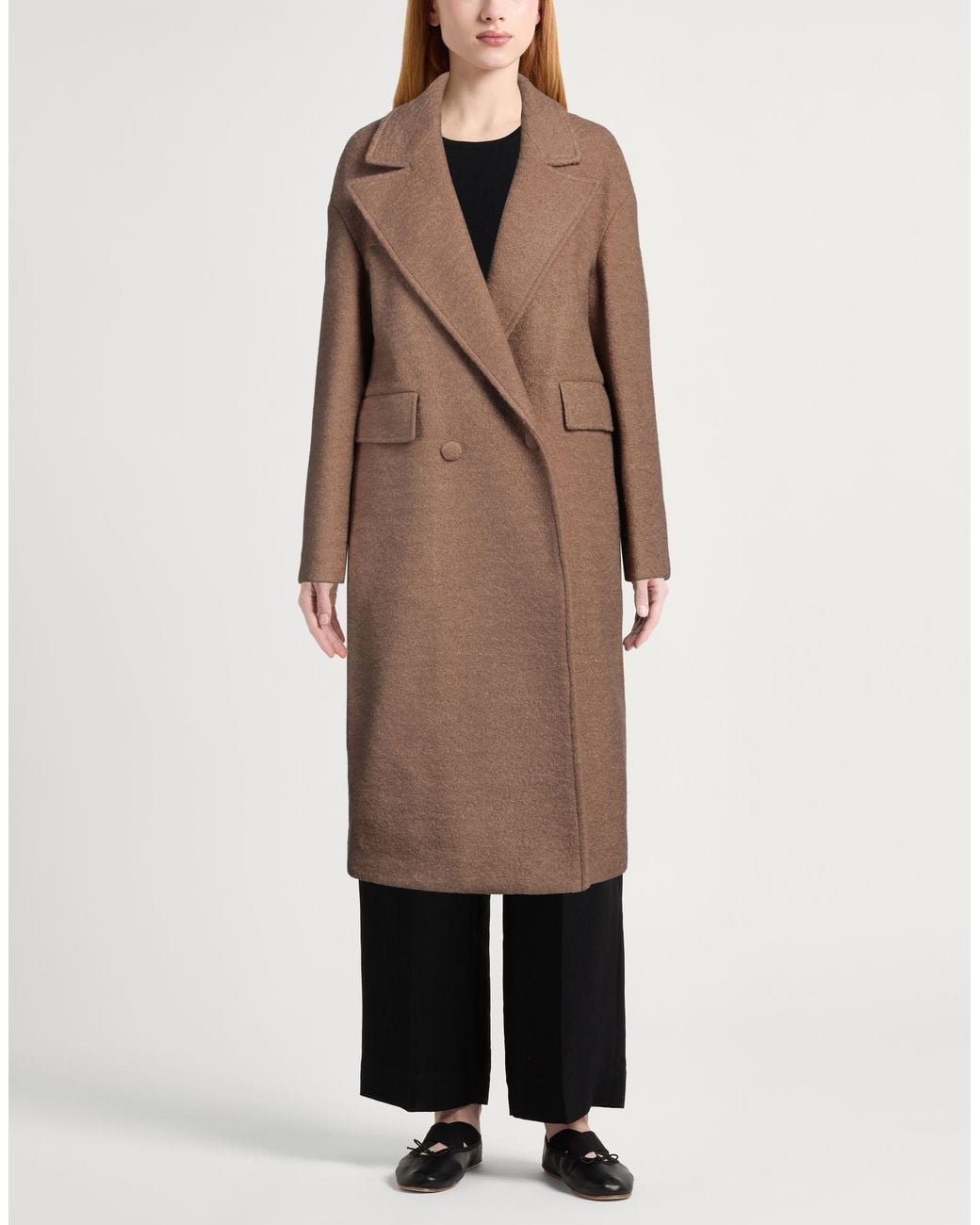 Cristinaeffe Brown Coat Polyester