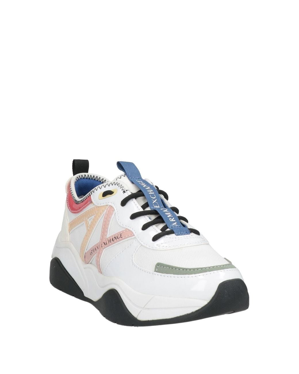 ARMANI EXCHANGE White Sneakers Polyester, Polyurethane, Polyamide, Elastane