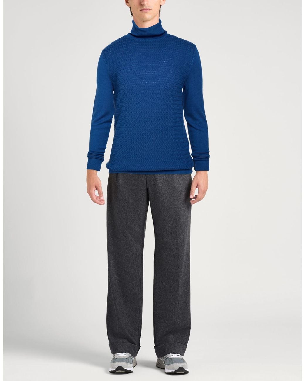 L.b.m. 1911 Blue Turtleneck Wool for men