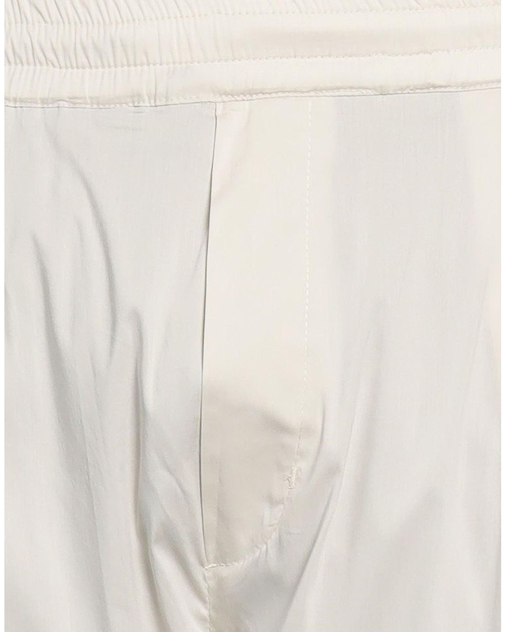 Low Brand White Pants Cotton, Polyamide, Elastane for men