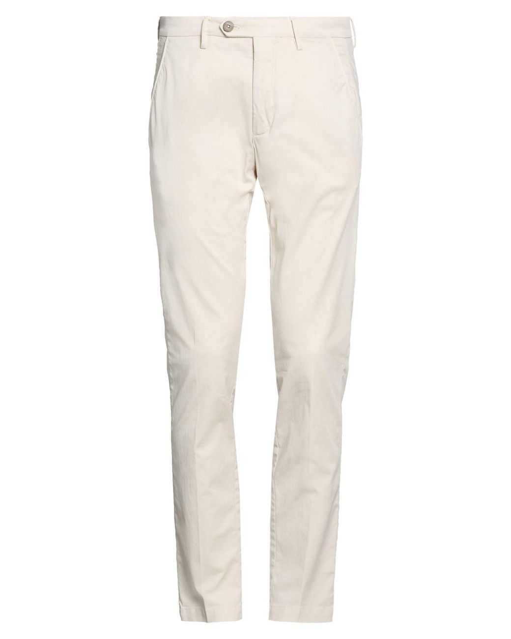 Michael Coal Natural Pants Cotton, Polyester, Elastane for men