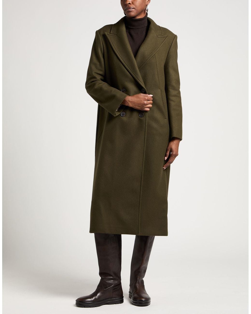 MAX&Co. Green Coat Virgin Wool, Polyamide