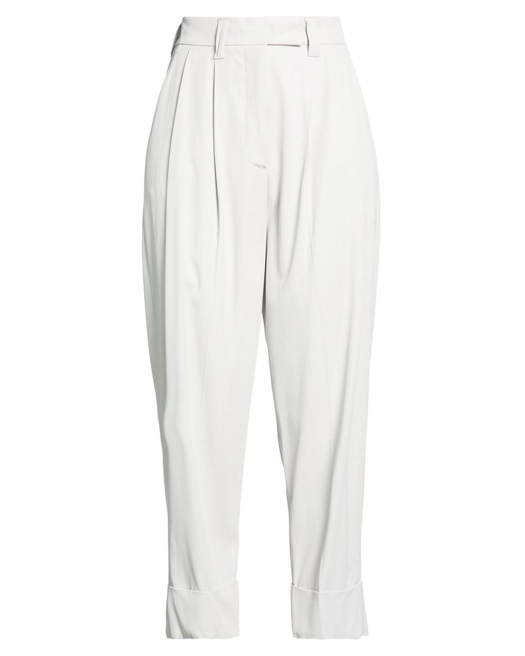 PT Torino White Light Pants Viscose, Elastane