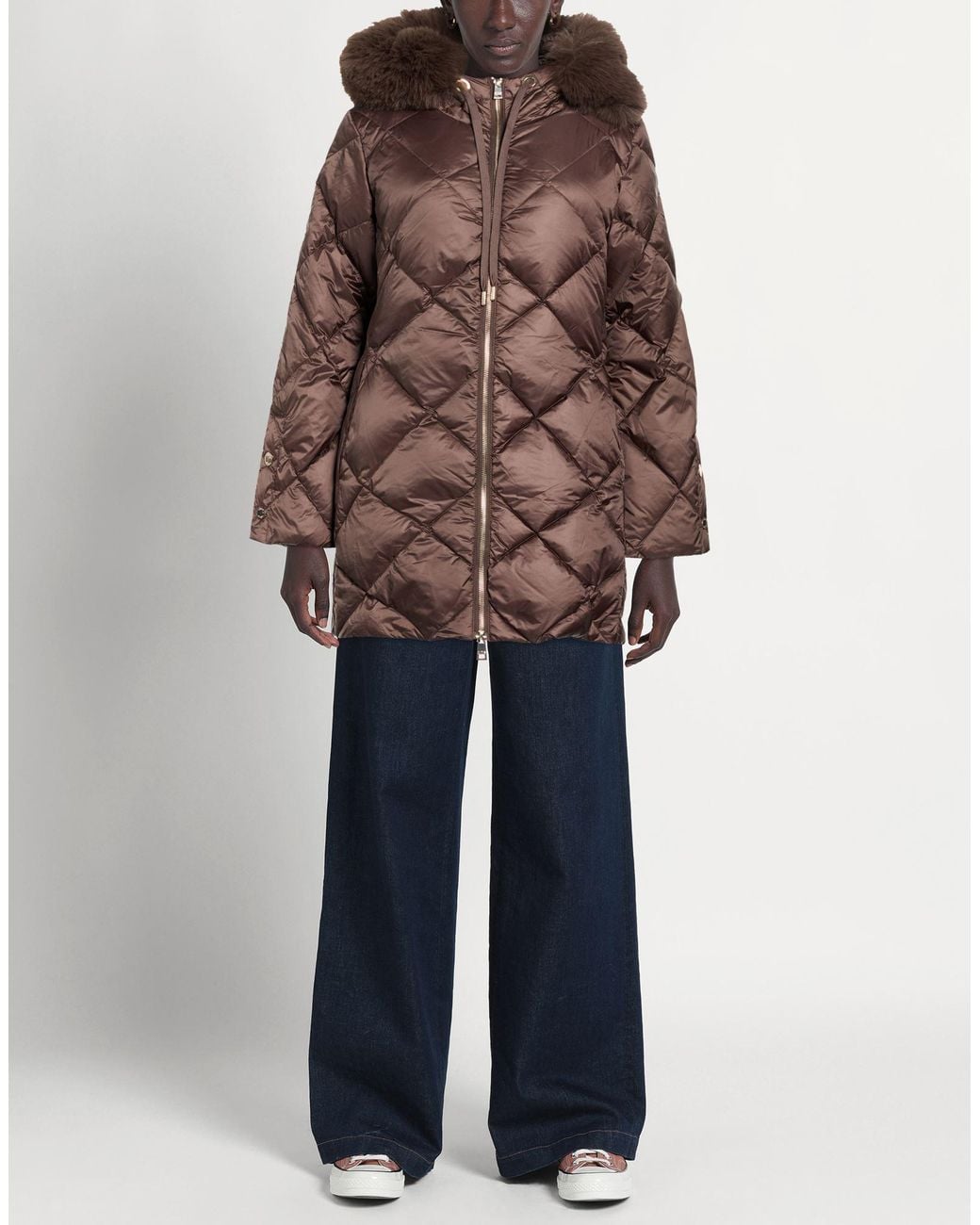 Oltre Brown Puffer Polyamide