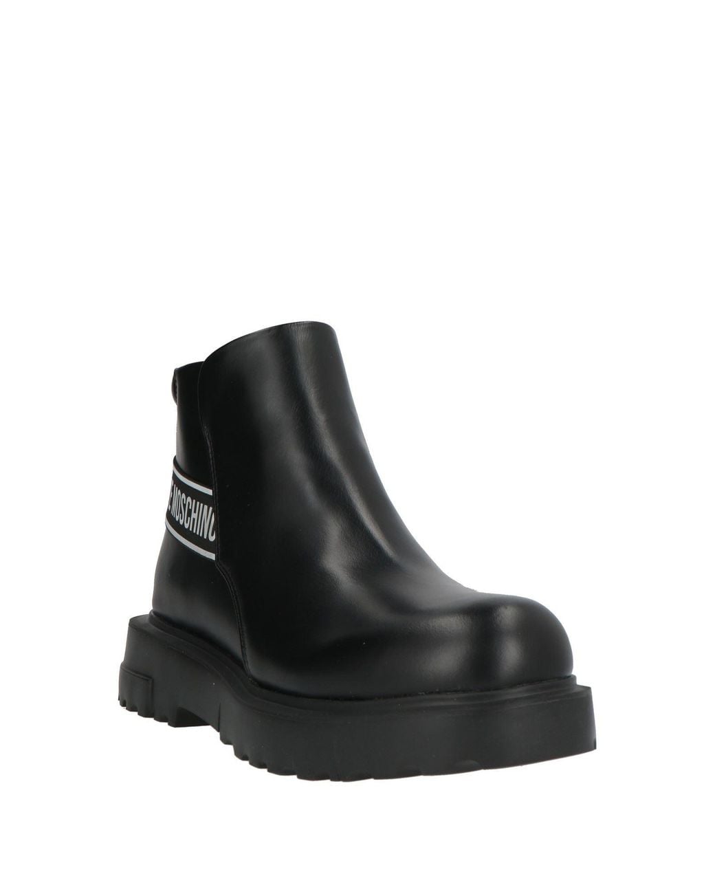 Love Moschino Black Ankle Boots Leather