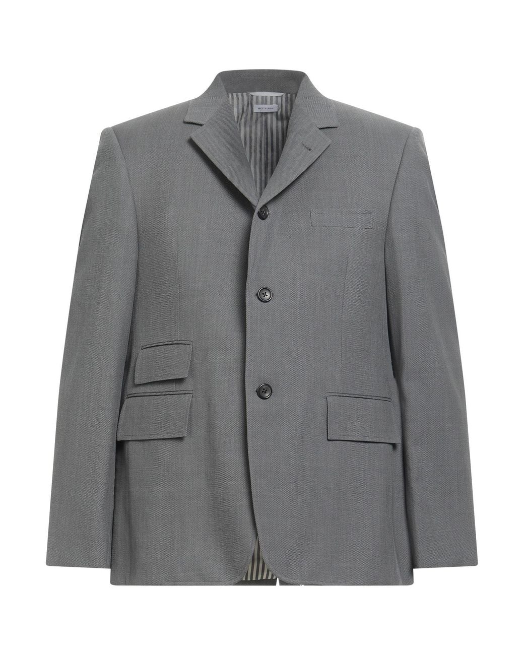 Thom Browne Gray Blazer Wool for men