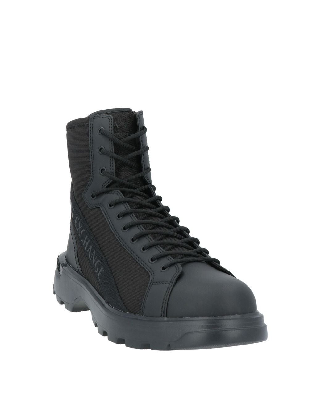 ARMANI EXCHANGE Black Ankle Boots for men
