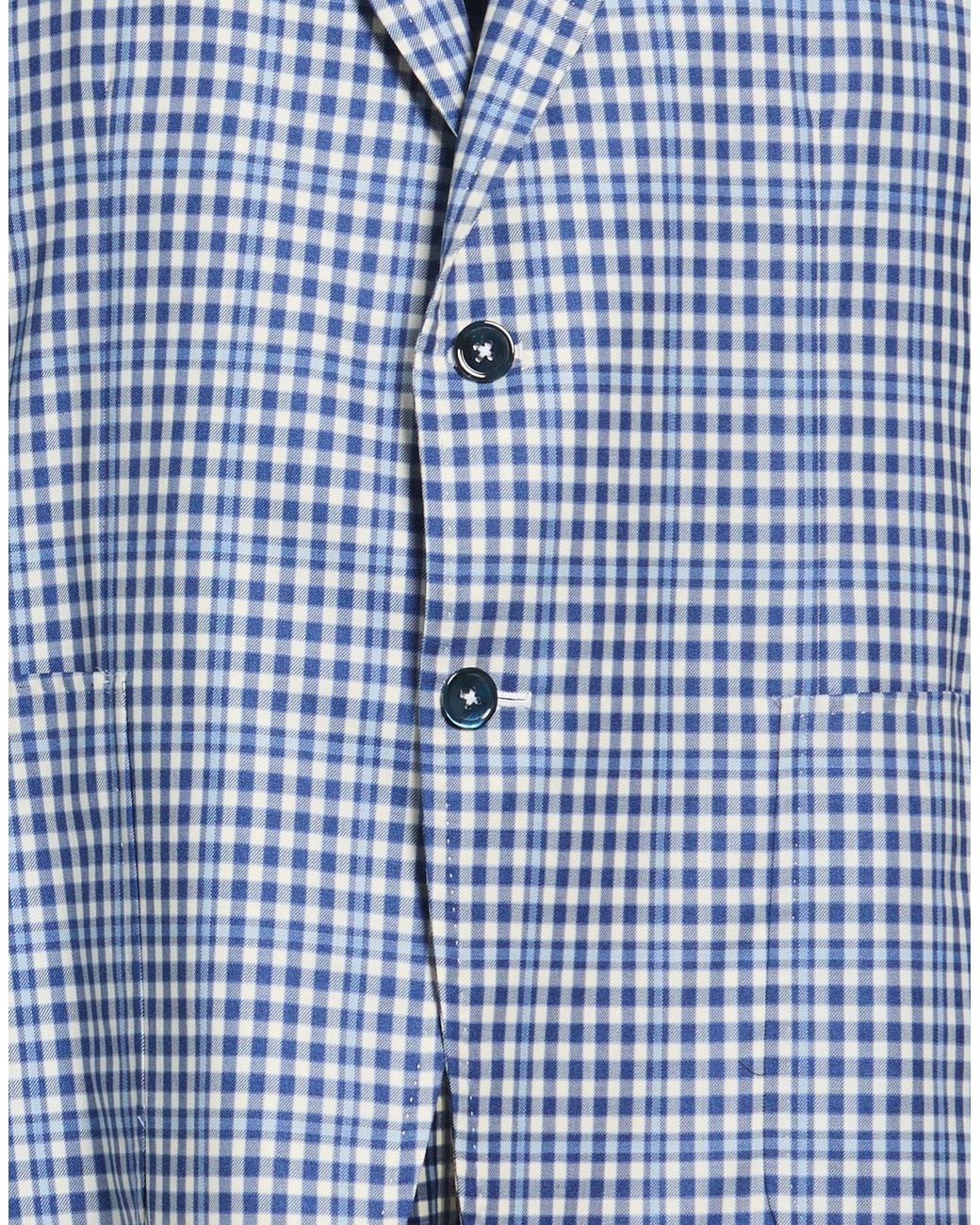 Isaia Blue Blazers for men
