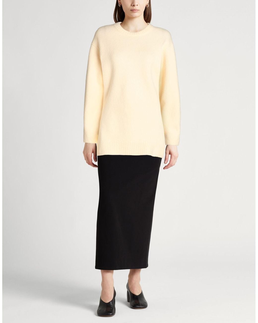 Jil Sander Natural Cream Sweater Wool