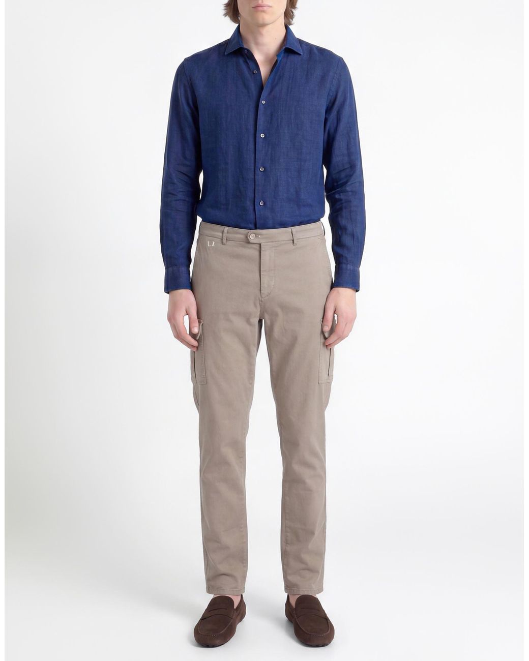 Tramarossa Gray Pants Cotton, Polyester, Elastane for men