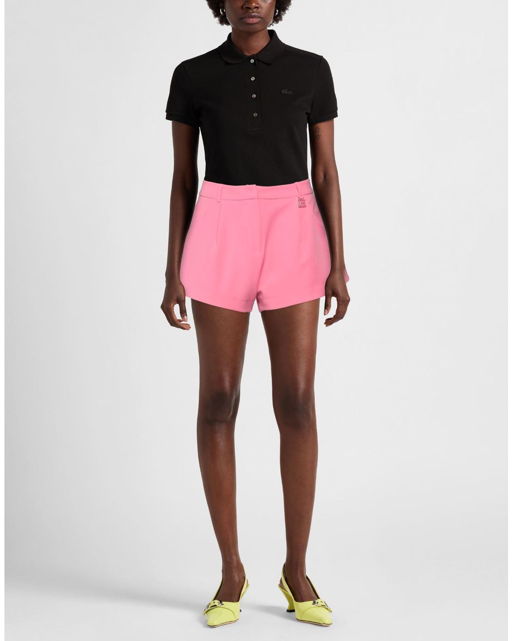 Gaelle Paris Pink Shorts & Bermuda Shorts Polyester, Elastane