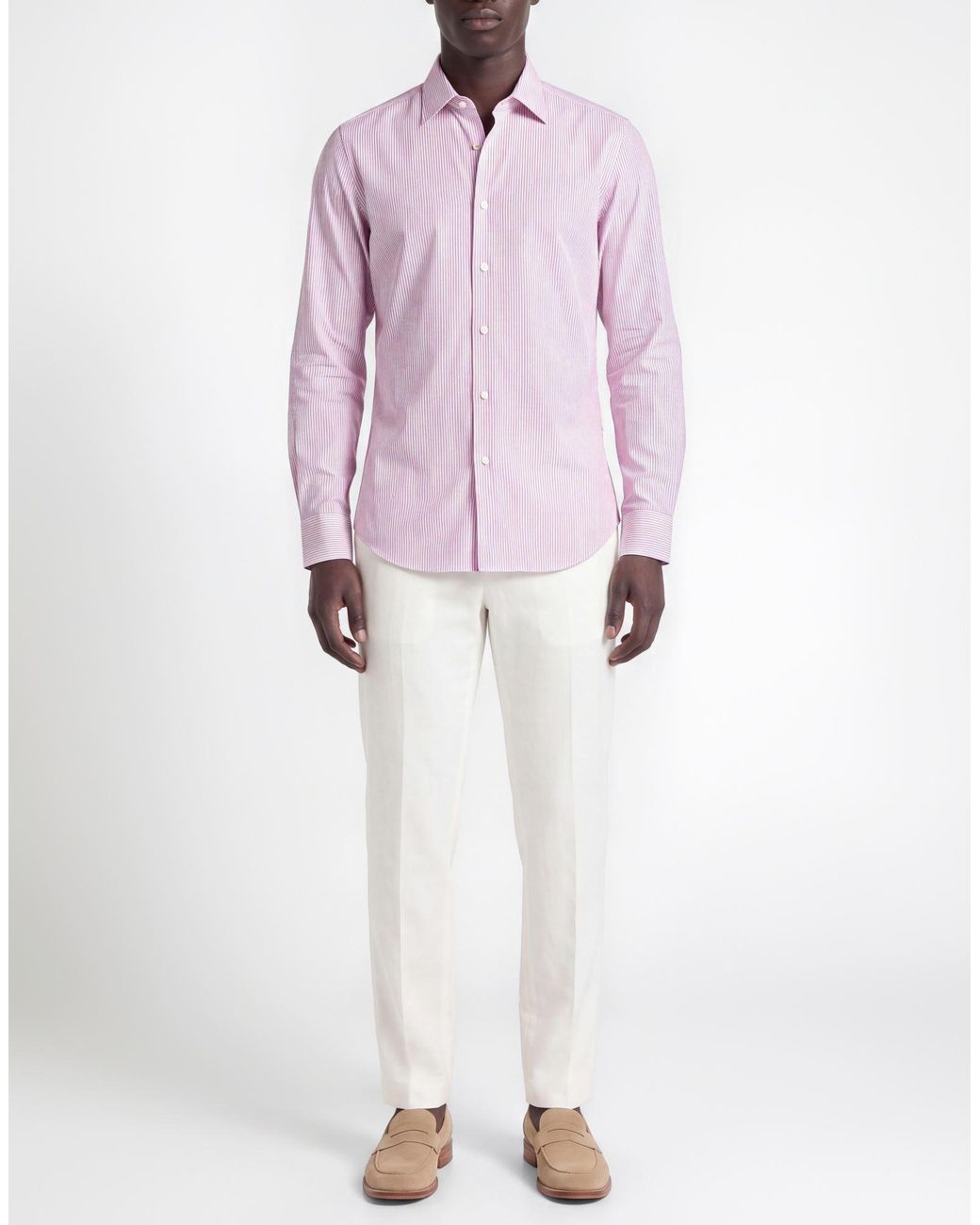 Camisa Glanshirt de hombre de color Pink