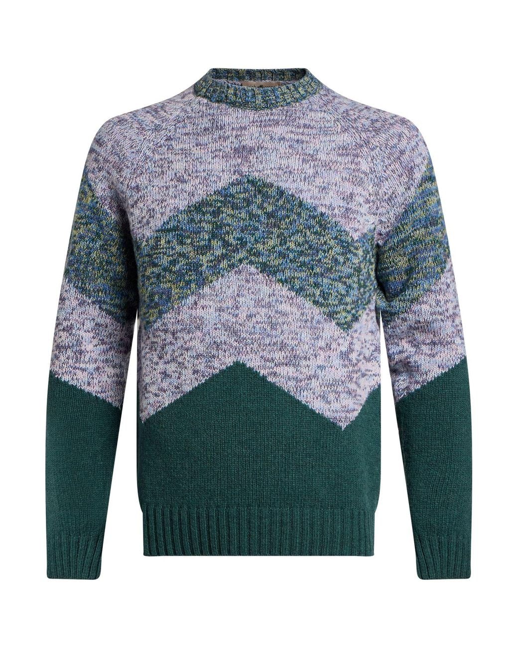 Irish Crone Blue Sweater Wool for men