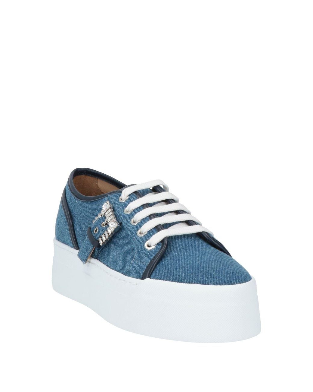 Sergio Rossi Blue Sneakers Textile Fibers