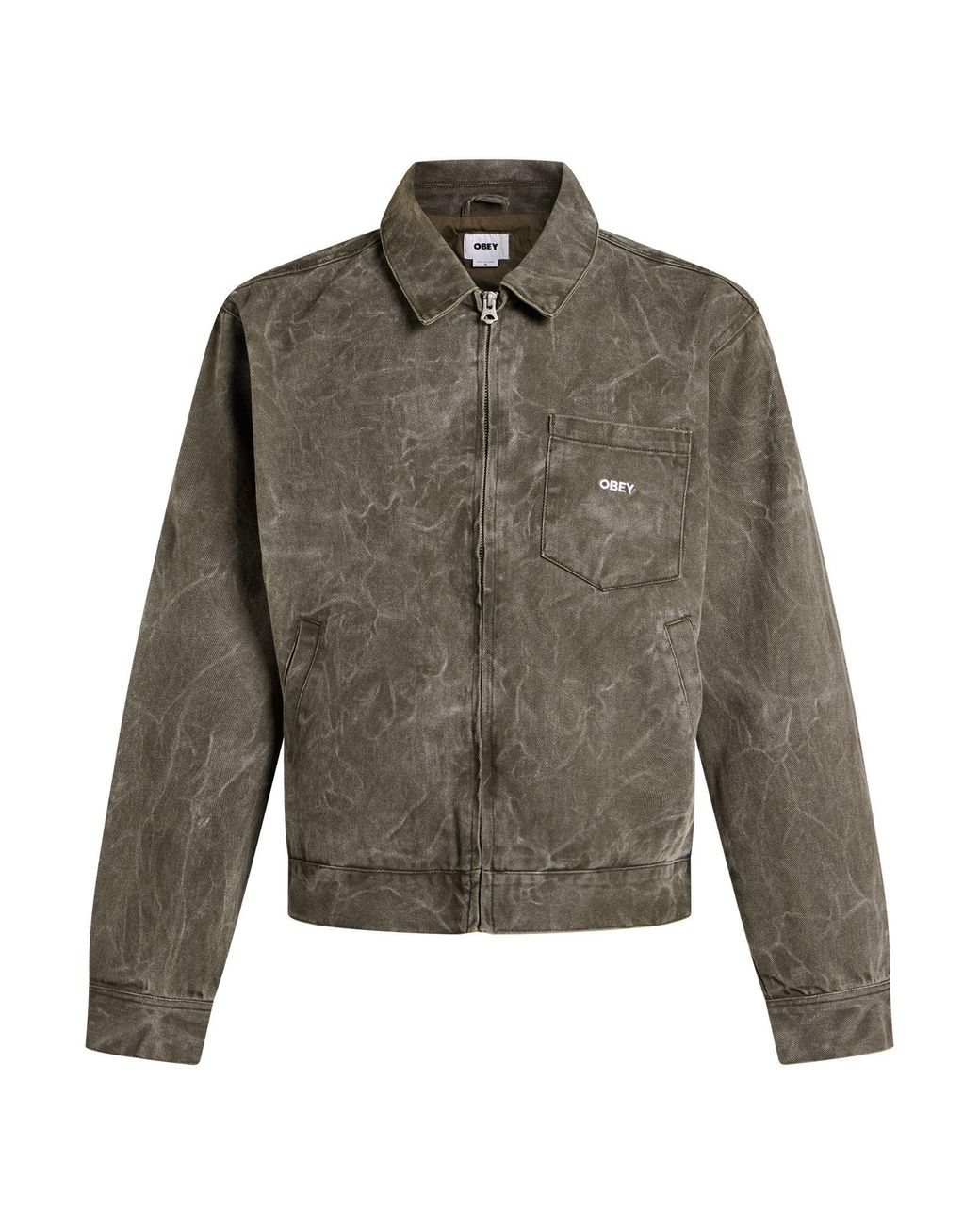 Obey Green Denim Outerwear for men