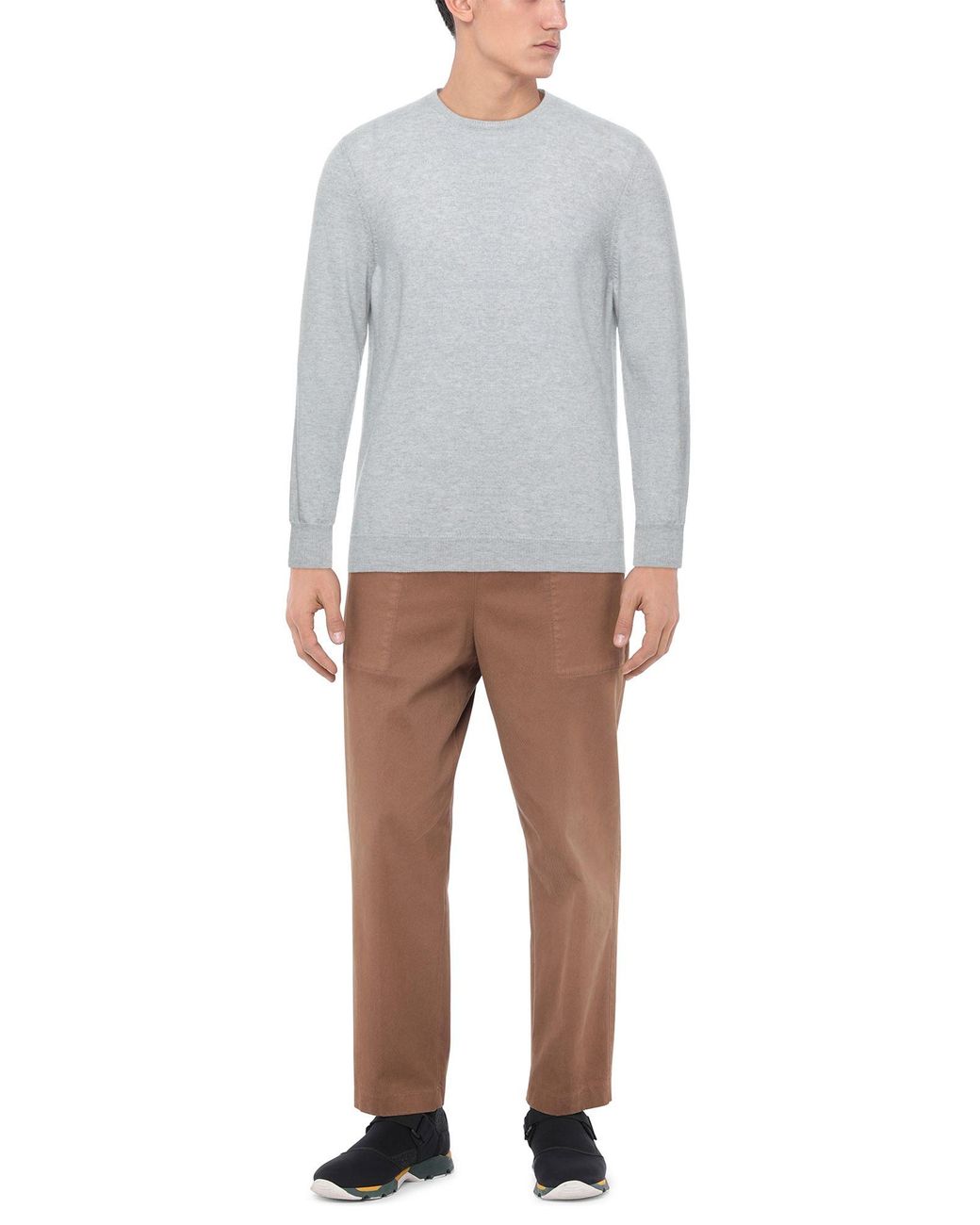 Malo Gray Sweater for men