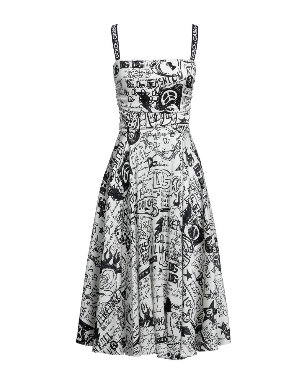 Dolce & Gabbana White Midi Dress