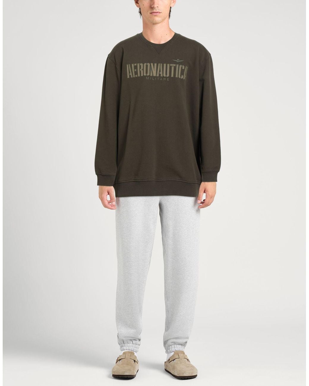 Aeronautica Militare Gray Sweatshirt for men