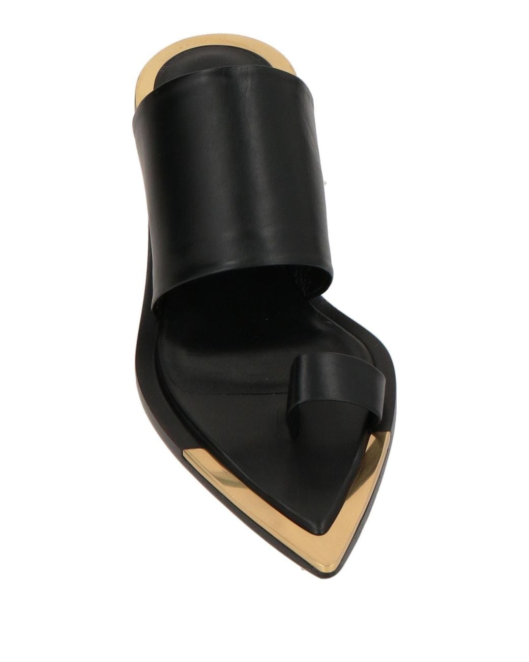 Jil Sander Black Thong Sandal