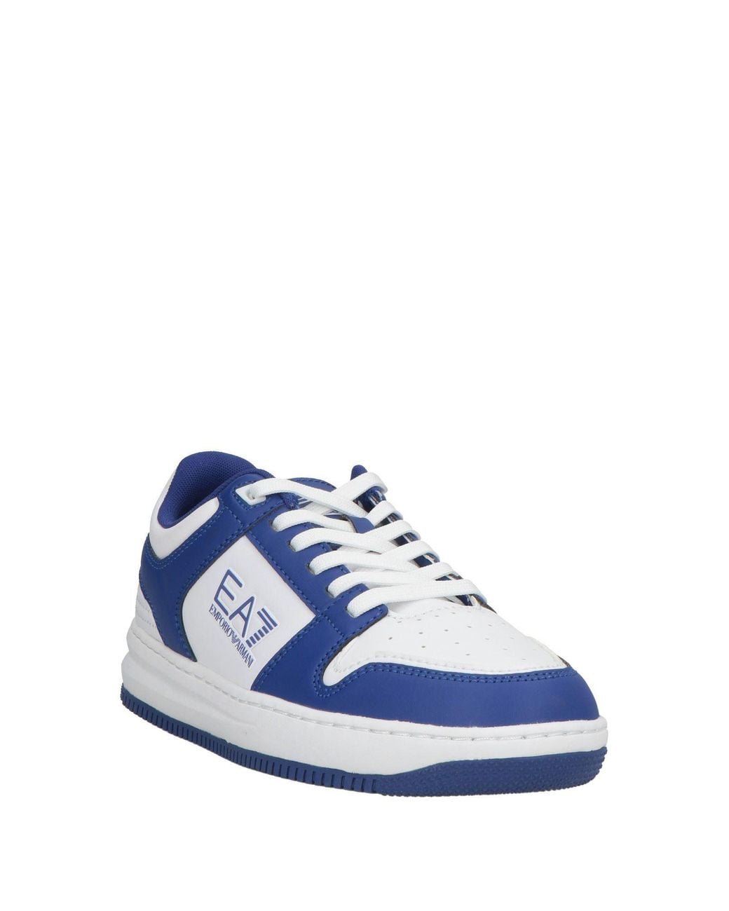 EA7 Blue Sneakers Textile Fibers