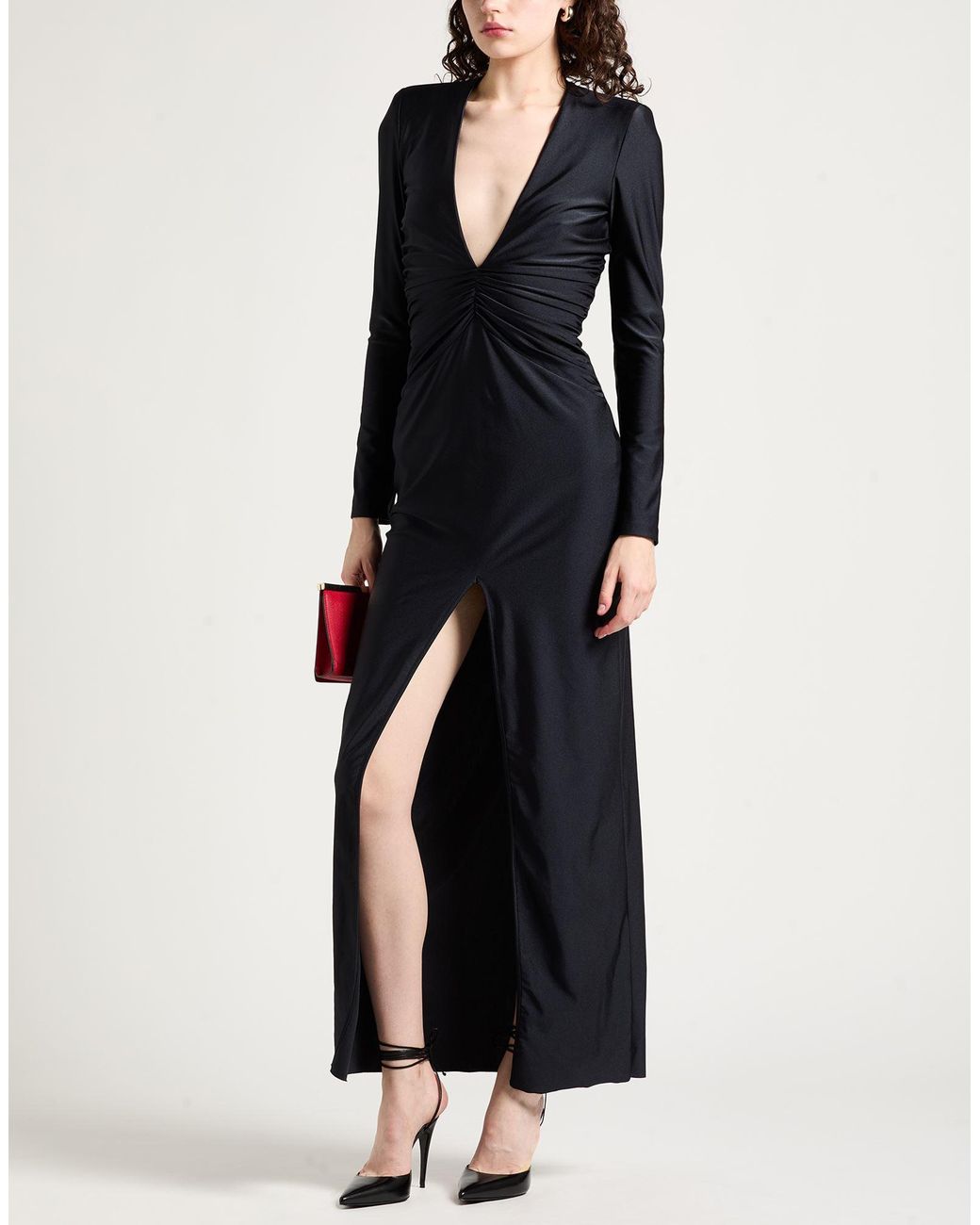 House of Amen Black Maxi Dress Polyamide, Elastane