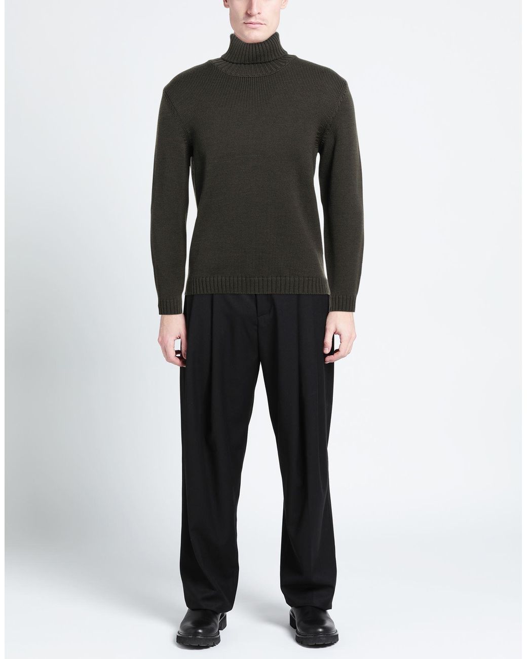 Zanone Black Turtleneck for men