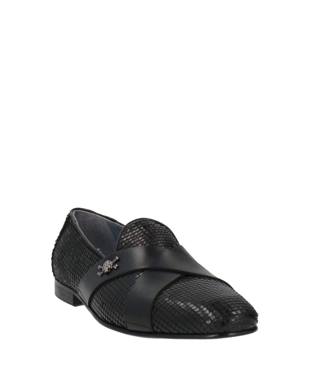 MICH SIMON Black Loafers Leather for men